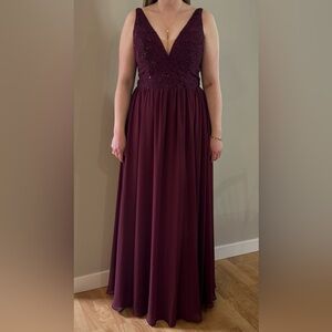 Burgundy Morilee Prom/Graduation Dress